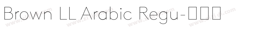 Brown LL Arabic Regu字体转换